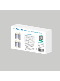 NUTOUCH SHOWER FILTER REFILL PACK x4